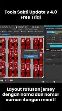 Jersey layout in CorelDraw using Tools Sakti V4