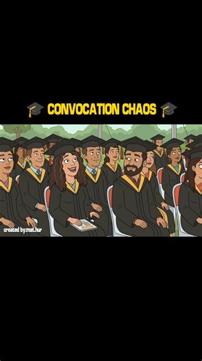 Convocation Day at Uni #funnyanimation #funny #animated #graduationday #graduation