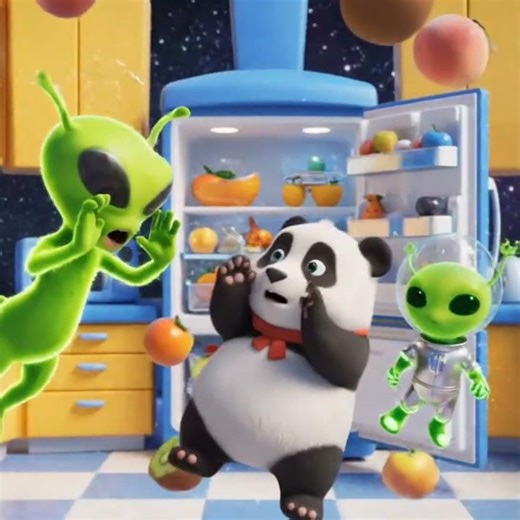 Gravity Machine Gone Crazy?! 😱🐼 | Funny Panda Part 7 #Shorts