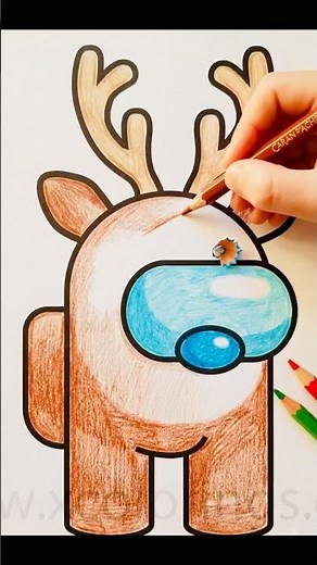 Among Us Drawing And Painting: How To Draw Easy Among Us #drawing #bluelock #coloring #blue#amongus