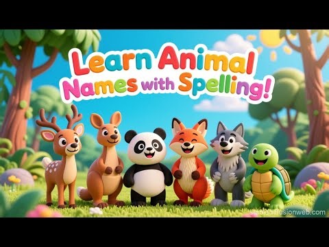 Learn Animal Names with Spelling | Kids Reading Practice | Butu's Tales