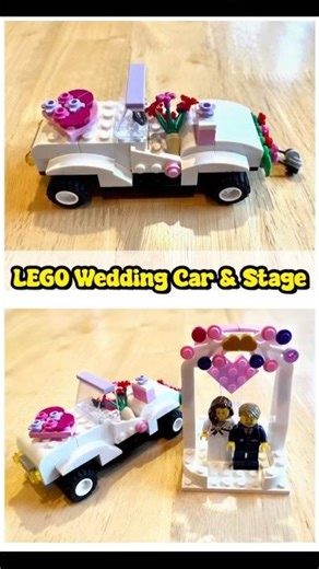 LEGO Wedding Car & Stage MOC 樂高婚禮車組 #lego #legomoc #legocars
