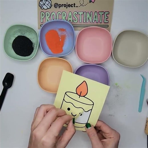 Cute Candle Sand Art – DIY Craft with Silhouette Portrait 4 Candle #sandart #craft 🕯️