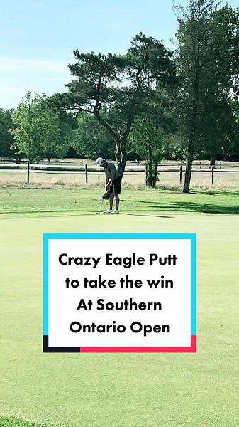 Michael Blair sinks a super long putt to take the win at the Southern Ontario Open in Port Dover #putt #putting #puttinggreen #golfontario #pga #pgatour #golf #golftiktok #golfer #golftok #ontario #golfthings #golflife #golfputt #golfpro #golfputt