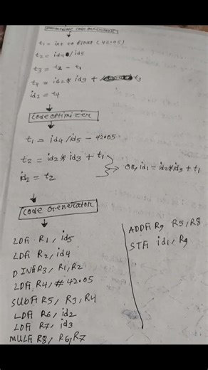 lexical,three address code, code optimize problem 1 #shortmathstricks #kaosar&yeasin 7 minuteschool