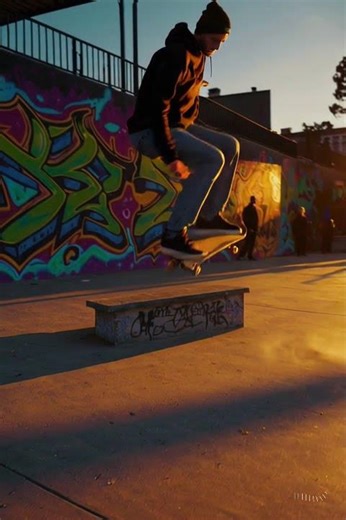 AI fail - Guy falling off a skateboard