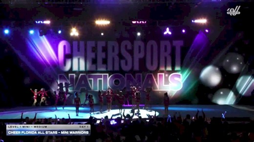 Cheer Florida Allstars - Mini Warriors [2026 L1 Mini - Medium Day 1] 2026 CHEERSPORT National All Star Cheerleading Championship