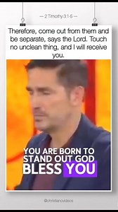 In 2 Corinthians 6:17, the Lord proclaims, "Come out from among them and be separate," calling His people to a life set apart for His glory. This divine separation is a call to holiness, urging us to refrain from that which is unclean and to reflect the purity of our Savior in all we do. As we heed this call, we invite the Lord's presence into our lives, for He promises, "I will receive you." By living distinctively and embodying His truth, we shine as lights in a darkened world, testifying to H