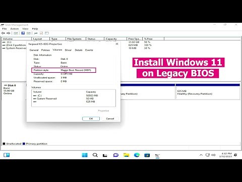 How to install Windows 11 on Legacy BIOS