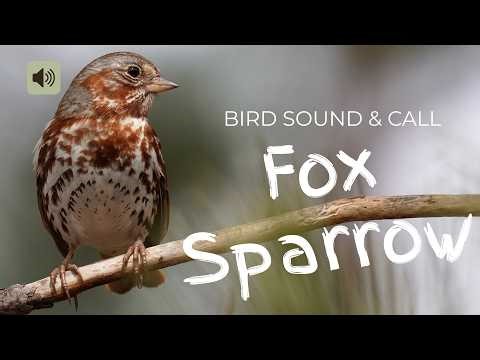 5 ) Fox Sarrow Bird Sound & Song Real Bird Calls for Nature Study