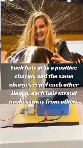 This Machine Will Make Your Hair Stand! 😱 Van de Graaff Demo #physics #experiment #amazing #science