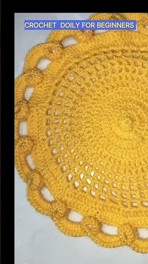 CROCHET DOILY FOR BEGINNERS//