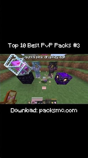 Top 10 Best PvP Texture Packs For 1 21+ 📂 #3 - vaunta pink dropkey edit #shorts
