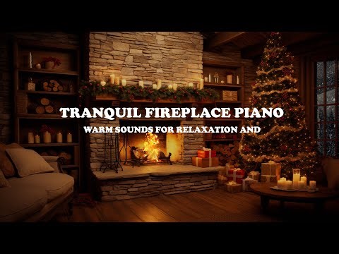 Warm Firelight and Gentle Piano Melodies | Calm Relaxation Music for Stress Relief & Focus
