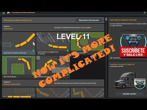 Level 11 ATS Driving Academy - Maniobra doble remolque | Basic Double Trailer Reverse ETS2 1.58