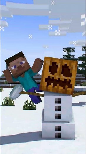 Evolution of Snow Golem on CHRISTMAS! - Minecraft Animation