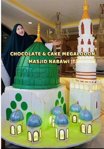 FINALLY AFTER 80 HOURS ! SELESAI JUGA BIKIN CHOCOLATE AND CAKE MASJID NABAWI MEGALODON KU 🥹🙏🏻🙏🏻 SPECIAL UNTUK MERAYAKAN BULAN MAULID 🕌 Terbuat dari 65 kg Coklat dan kue 3 layers selebar 2 meter x 1 Meter 🥹 dan tower cake setinggi 1,7 meter 🙏🏻 Btw Aku bakal bagiin coklat masjidnya ke 30 followers aku , cukup comment dibawah , nanti akan aku pilih pemenangnya yaaa😍 berapa nih score nya hasil chocolate nabawi aku🥹🙏🏻 #chocolate #viral #food #cake #cooking