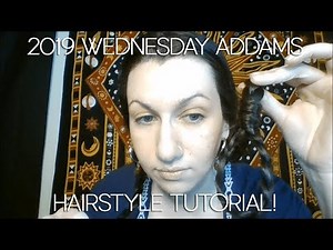 2019 Wednesday Addams Hairstyle Tutorial!