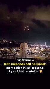 Pray for Israel A Iran unleases héll on Israel: Entire nation including capital city attácked by missiles. | Rapture Prophecy