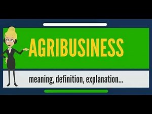 What is Agribusiness