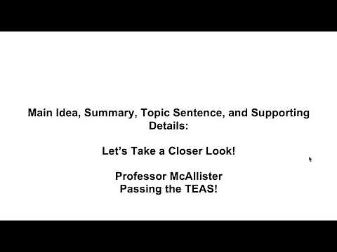 Taking A Closer Look Main Idea