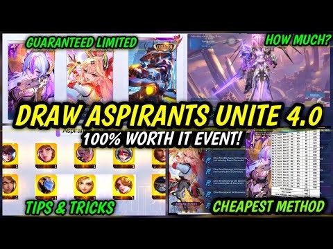 NEW EVENT !! DRAW ASPIRANTS UNITE 4.0 + CHEAPEST METHOD (TIPS & TRICKS) TO GET ASPIRANTS SKINS 2025!