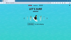 playing Microsoft edge surf part 2