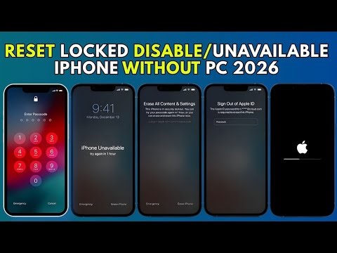 How to Hard Reset a Locked, Disabled, or Unavailable iPhone Without a PC (2026 Guide)