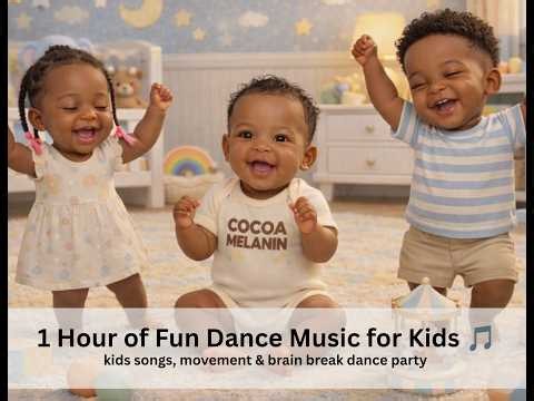 1 Hour of Fun Dance Music for Kids 🎵 | Kids Songs, Movement & Brain Break Dance Party