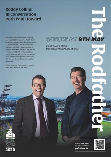 Phizzfest presents: The Rodfather – Roddy Collins in conversation with Paul Howard - Bohemian Football Club