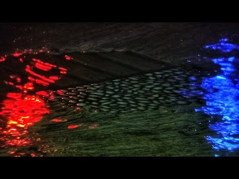Heavy Rain at Night with Neon Light Reflections | Urban Rain Sounds for Deep Relaxation