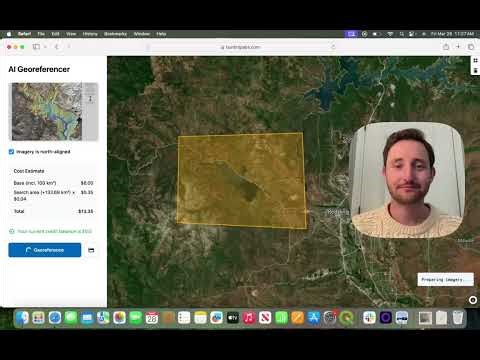 Georeferencing an aerial map using AI (+ validating GCPs for QGIS)