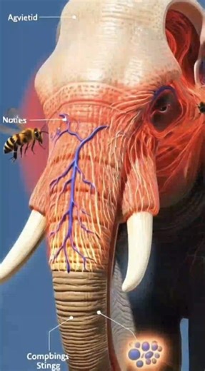 Why Elephants Are Terrified of Tiny Bees 🐘🐝 #animalfacts #elephant #wildlifefacts