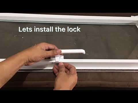 D.I.Y lock installation for awning window