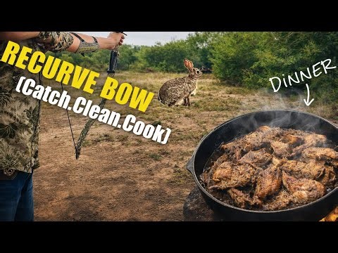We Hunted Rabbits with Traditional Bows! {Catch Clean Cook}