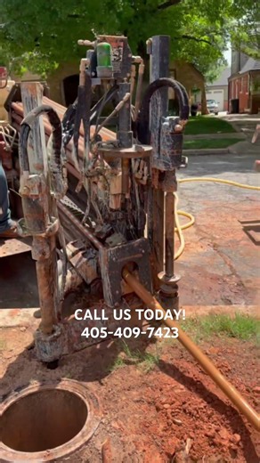 Emergency Water Line Boring Under a Retaining Wall No Yard Damage | Directional Boring Oklahoma City