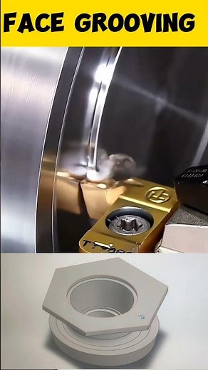 CNC face grooving #cncprogramming #cnc #cncsoftware #cncmachining