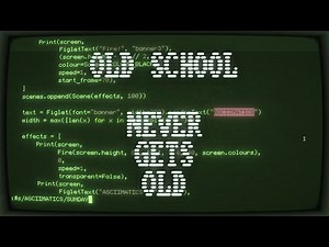 ASCII Art on Fire: Cool Retro Term x ASCIIMATICS - "SUNDAY" Edition!