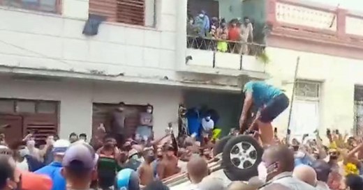 Cubans take to streets in rare anti-government protests