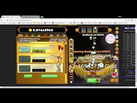 Clickers Heroes Hack - Full process for hack - Level 30000+ Save game editor