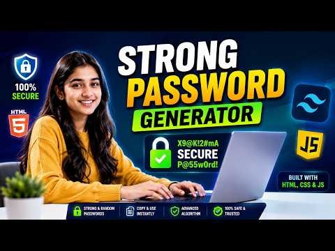Create a Random Password Generator in JavaScript | Step-by-Step