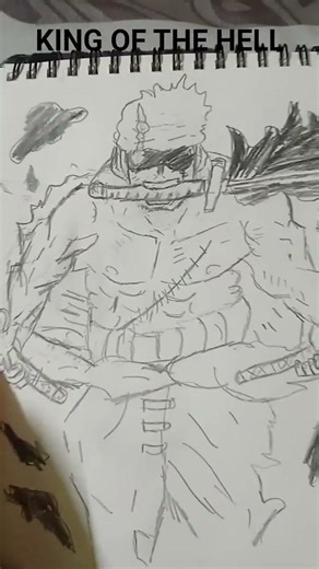 drawing king of the hell #zoro #onepiece #kingofthehell
