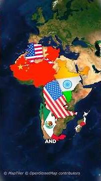 Africa's TRUE Size Will SHOCK You! Map Illusion #history #geographyfacts