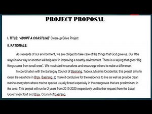 YES-O Project Proposal (Sample)