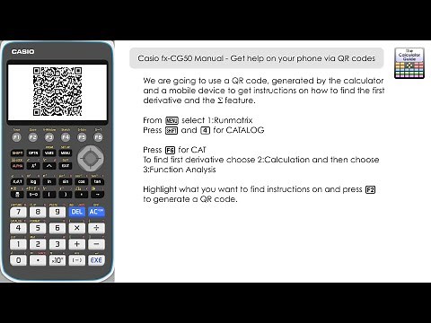 Casio fx-CG50 Manual - Get help on your phone via QR codes