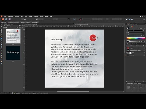 Affinity Publisher Lernvideo: Grundlagen Teil 1
