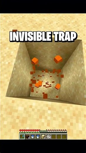 This Trap Is Invisible, But Nobody Expected This 💀 #shprts #minecraft