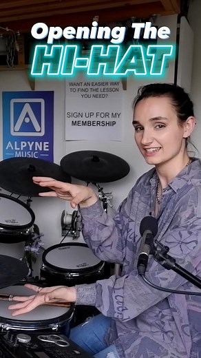 In this lesson, we'll crack open the world of open hi-hats, adding an extra layer yo your grooves 🥁💪 #drumlessons #lovedrums #drummersofinstagram #drumbeat #drummergirl | Love To Learn Drums