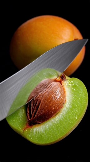 cutting apricot with nife #fruit