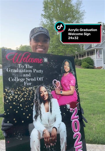 Acrylic Graduation Welcome Signs for Your Grad Party